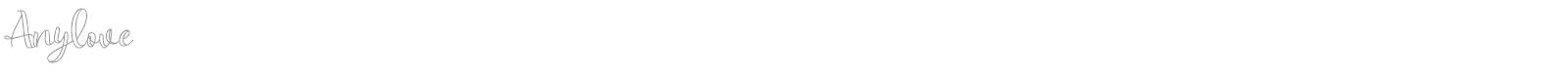 Anylove font preview